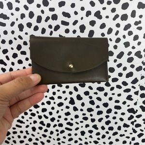 Skagen brown leather cards case wallet